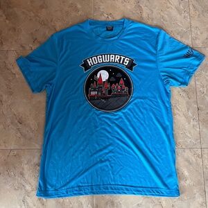 Harry Potter Official Tshirt Short Sleeve Large Hogwarts Blue